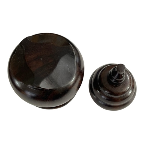 African Ebony Wood Vessel | Handcrafted by Mozambican Artisans, storage vessel - Picture 4 of 10